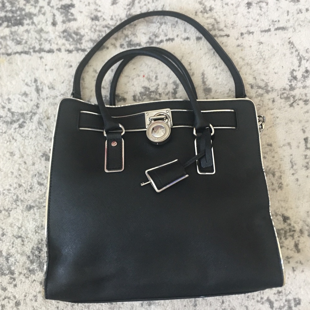 Final Price‼️Michael Kors HamiltonBlack/SilverTote
